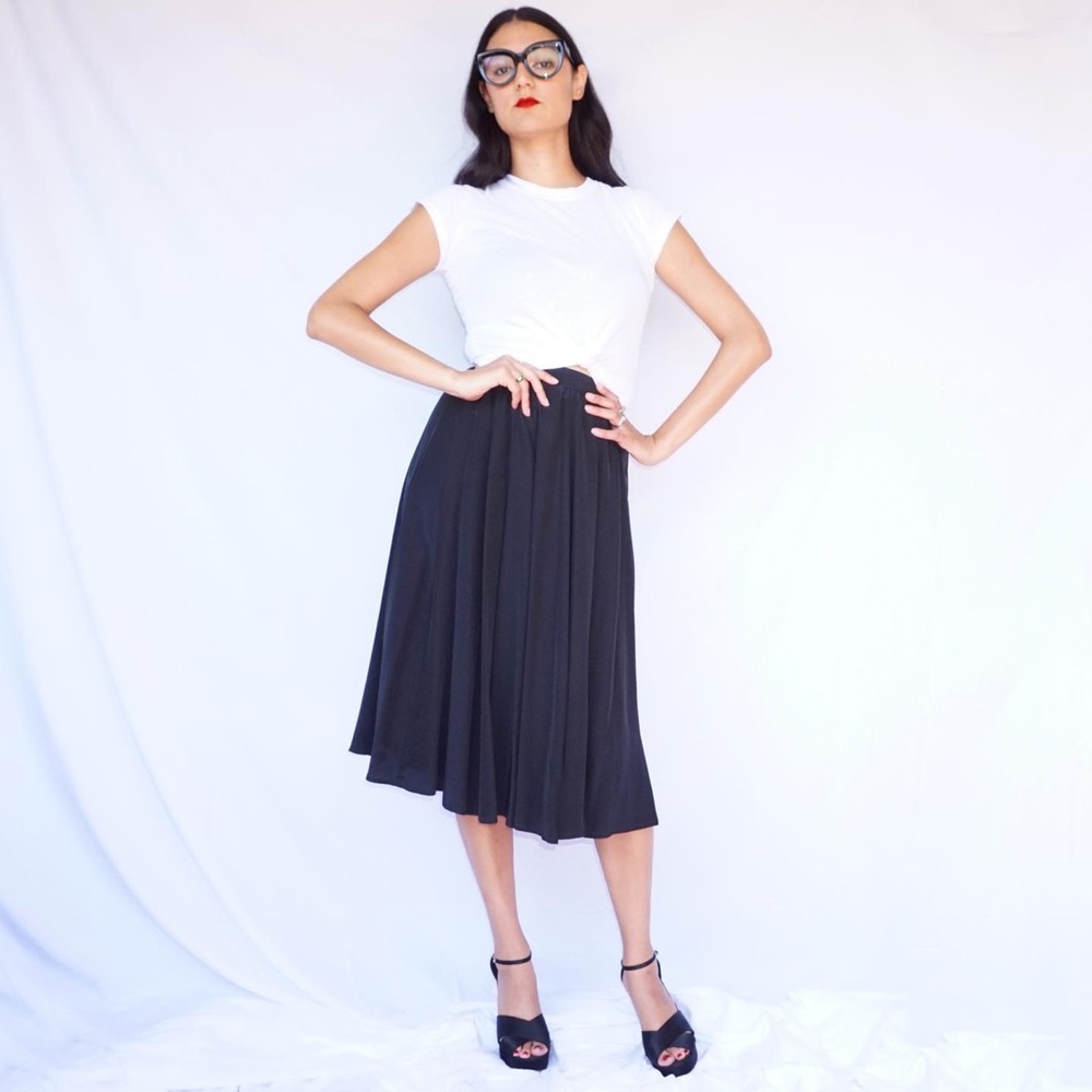 vintage silk skirt